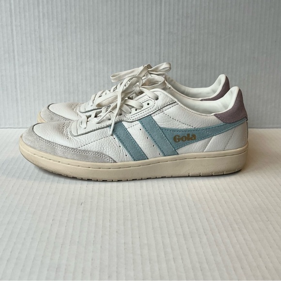 Gola Classics Women’s Falcon Sneakers - White/Powder Blue/Lavender - Size 8 - Picture 3 of 8